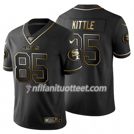 Miesten San Francisco 49ers NFL Pelipaita George Kittle 85 Nike Musta Golden Edition